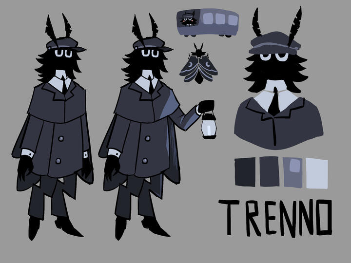 (GHOSTSUBWAY) Trenno character design
