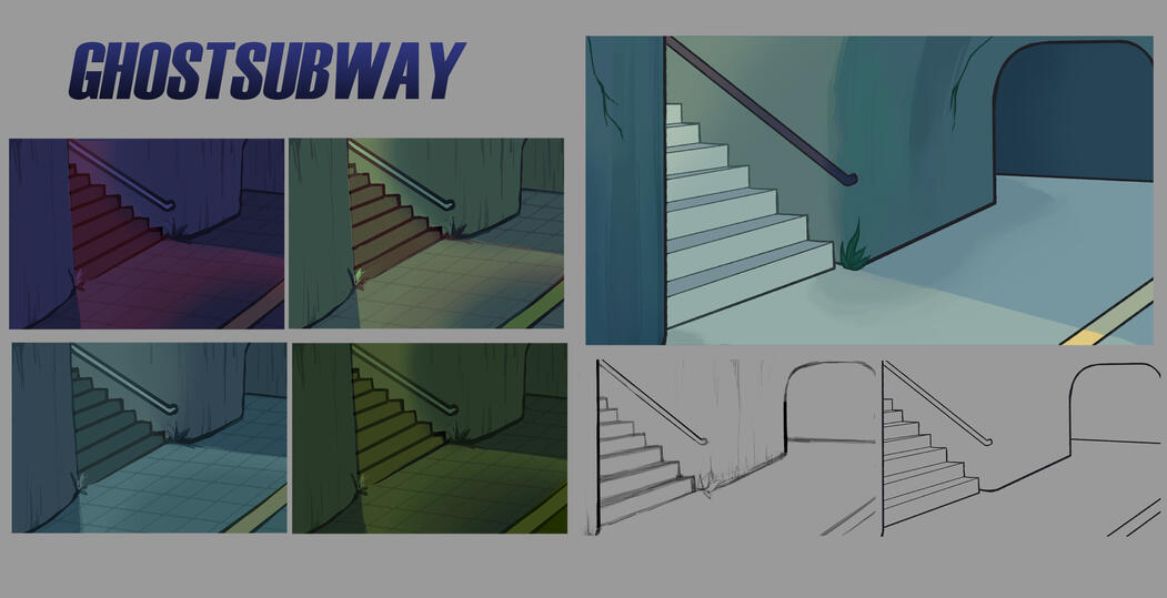 (GHOSTSUBWAY) enviroment design